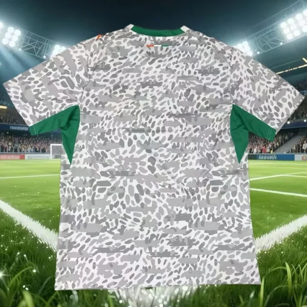 Ivory Coast 2026/27 Grey Training Shirt - Back View | KFCOOL