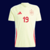 Lamine Yamal #19 Spain 2024/25 Away Jersey Player Version - Front View | KFCOOL