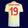Lamine Yamal #19 Spain 2024/25 Away Jersey Player Version - Back View | KFCOOL