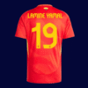 Lamine Yamal #19 Spain 2024/25 Home Jersey Player Version - Back View | KFCOOL