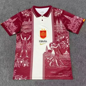 Spain 2026/27 Red Special Edition Polo Shirt - Front View Spain 2026/27 Red Special Edition Polo Shirt - Front View | KFCOOL