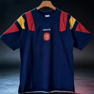 Spain 2026/27 Blue Red T-Shirt - Front View | KFCOOL