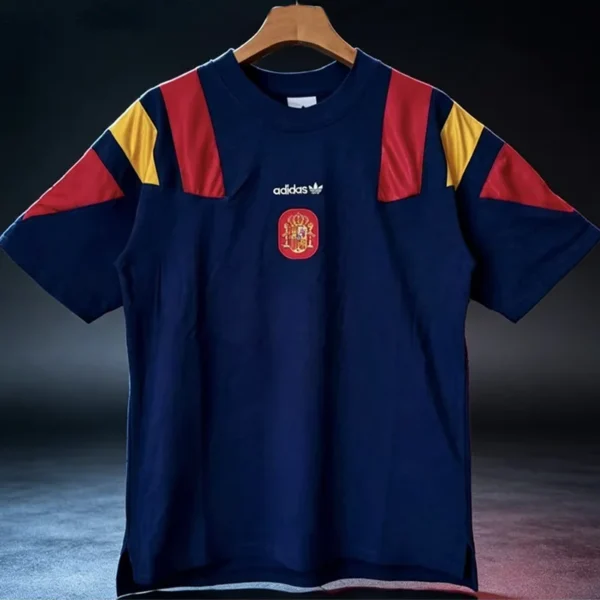 Spain 2026/27 Blue Red T-Shirt - Front View | KFCOOL