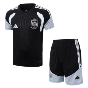 Spain 2026/27 Black Training Short Suit - Front View | KFCOOL