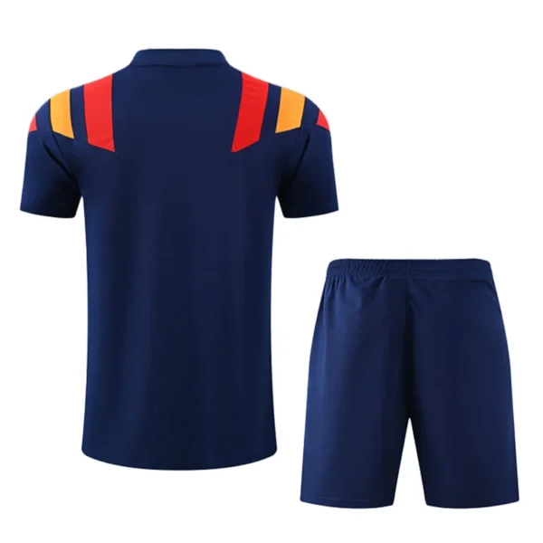 Spain 2026/27 Blue Red Training Short Suit - Back View | KFCOOL