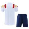 Spain 2026/27 White Red Training Short Suit - Back View Spain 2026/27 White Red Training Short Suit - Back View | KFCOOL