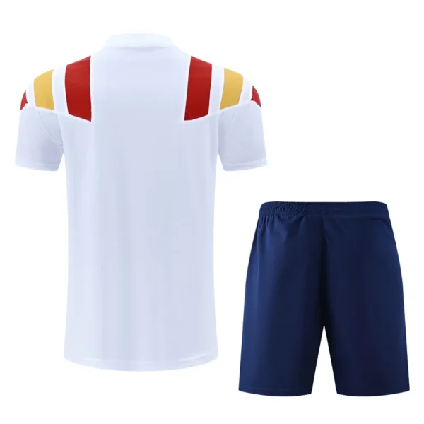 Spain 2026/27 White Red Training Short Suit - Back View Spain 2026/27 White Red Training Short Suit - Back View | KFCOOL