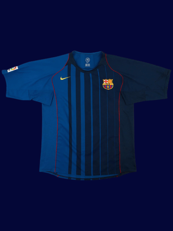 Lionel Messi #30 Barcelona 2004/05 Retro Away Jersey Fan Version - Back View | KFCOOL