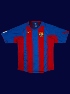 Lionel Messi #30 Barcelona 2004/05 Retro Home Jersey Fan Version - Front View Lionel Messi #30 Barcelona 2004/05 Retro Home Jersey Fan Version - Front View | KFCOOL