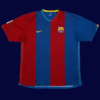 Lionel Messi #19 Barcelona 2006/07 Retro Home Jersey Fan Version - Front View | KFCOOL