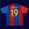 Lionel Messi #19 Barcelona 2006/07 Retro Home Jersey Fan Version - Back View | KFCOOL