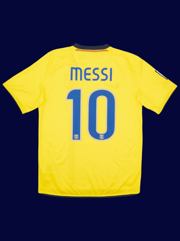 Lionel Messi #10 Barcelona 2008/09 Retro Away Jersey Fan Version - Back View | KFCOOL