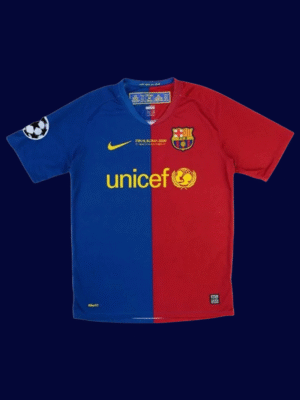 Lionel Messi #10 Barcelona 2008/09 Retro Home Jersey Fan Version - Front View Lionel Messi #10 Barcelona 2008/09 Retro Home Jersey Fan Version - Front View | KFCOOL