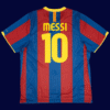 Lionel Messi #10 Barcelona 2010/11 Retro Home Jersey Fan Version - Back View Lionel Messi #10 Barcelona 2010/11 Retro Home Jersey Fan Version - Back View | KFCOOL