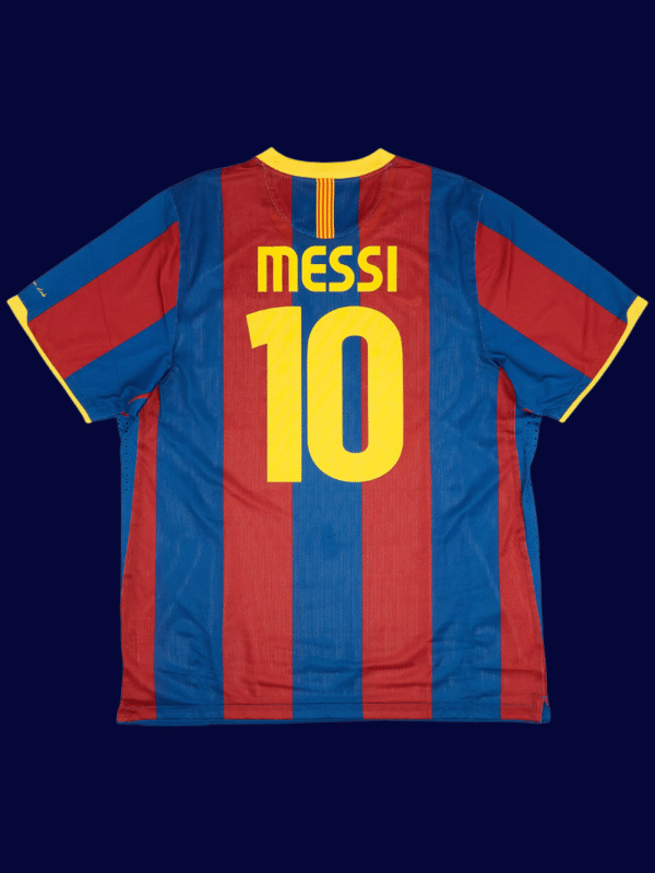 Lionel Messi #10 Barcelona 2010/11 Retro Home Jersey Fan Version - Back View Lionel Messi #10 Barcelona 2010/11 Retro Home Jersey Fan Version - Back View | KFCOOL