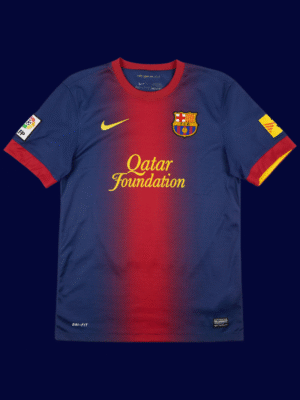 Lionel Messi #10 Barcelona 2012/13 Retro Home Jersey Fan Version - Front View | KFCOOL
