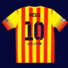 Lionel Messi #10 Barcelona 2013/14 Retro Away Jersey Fan Version - Back View | KFCOOL