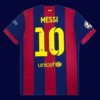 Lionel Messi #10 Barcelona 2014/15 Retro Home Jersey Fan Version - Back View | KFCOOL