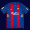 Lionel Messi #10 Barcelona 2016/17 Home Jersey Fan Version - Front View | KFCOOL