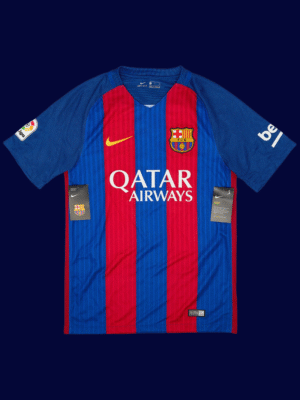 Lionel Messi #10 Barcelona 2016/17 Home Jersey Fan Version - Front View | KFCOOL