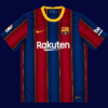 Lionel Messi #10 Barcelona 2020/21 Home Jersey Fan Version - Front View | KFCOOL