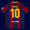 Lionel Messi #10 Barcelona 2020/21 Home Jersey Fan Version - Back View | KFCOOL