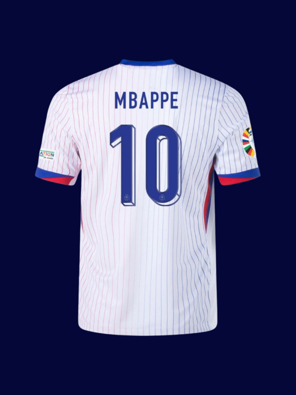Kylian Mbappe #10 France 2024/25 Away Jersey Player Version - Back View | KFCOOL