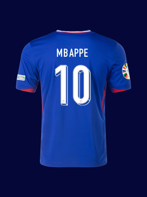 Kylian Mbappe #10 France 2024/25 Home Jersey Player Version - Back View | KFCOOL