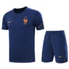 France 2026/27 Royal Blue Training Short Suit - Front View France 2026/27 Royal Blue Training Short Suit - Front View | KFCOOL