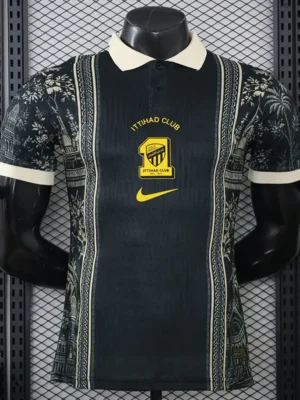 Al Ittihad 2026/27 Black Special Edition Training Shirt Player Version - Front View Al Ittihad 2026/27 Black Special Edition Training Shirt Player Version - Front View | KFCOOL