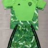 Leeds United 2026/27 Goalkeeper Green Kids Kit Fan Version - Front View Leeds United 2026/27 Goalkeeper Green Kids Kit Fan Version - Front View | KFCOOL