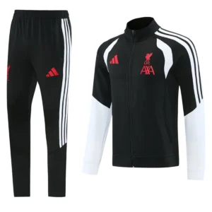 Liverpool 2026/27 Black White Jacket Tracksuit - Front View Liverpool 2026/27 Black White Jacket Tracksuit - Front View | KFCOOL
