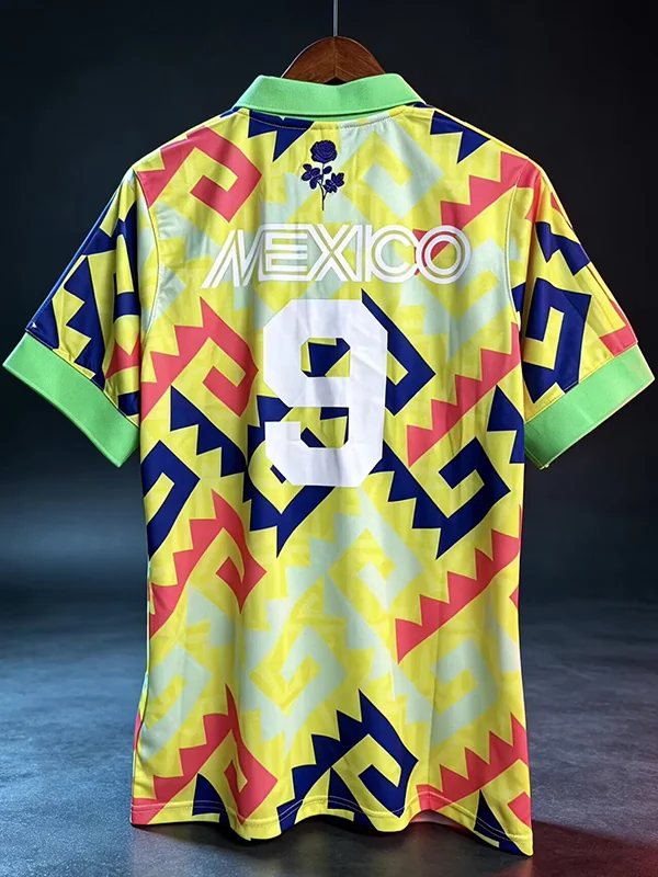 Mexico 2026/27 Yellow Training Shirt - Back View Mexico 2026/27 Yellow Training Shirt - Back View | KFCOOL