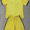 Manchester United 2026/27 Goalkeeper Yellow Kids Kit Fan Version - Back View | KFCOOL