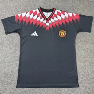 Manchester United 2026/27 Black Training Shirt - Front View Manchester United 2026/27 Black Training Shirt - Front View | KFCOOL
