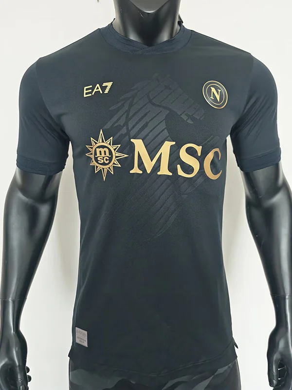 Napoli 2026/27 Fourth Black Jersey Player Version - Front View Napoli 2026/27 Fourth Black Jersey Player Version - Front View | KFCOOL