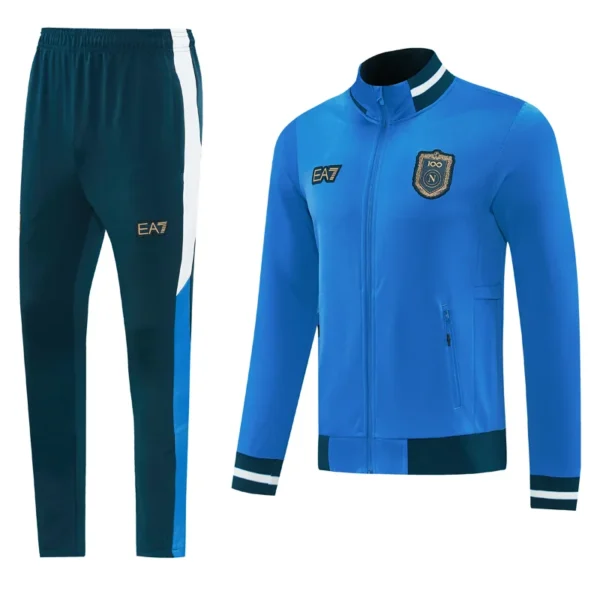 Napoli 2026/27 Blue Jacket Tracksuit - Front View | KFCOOL