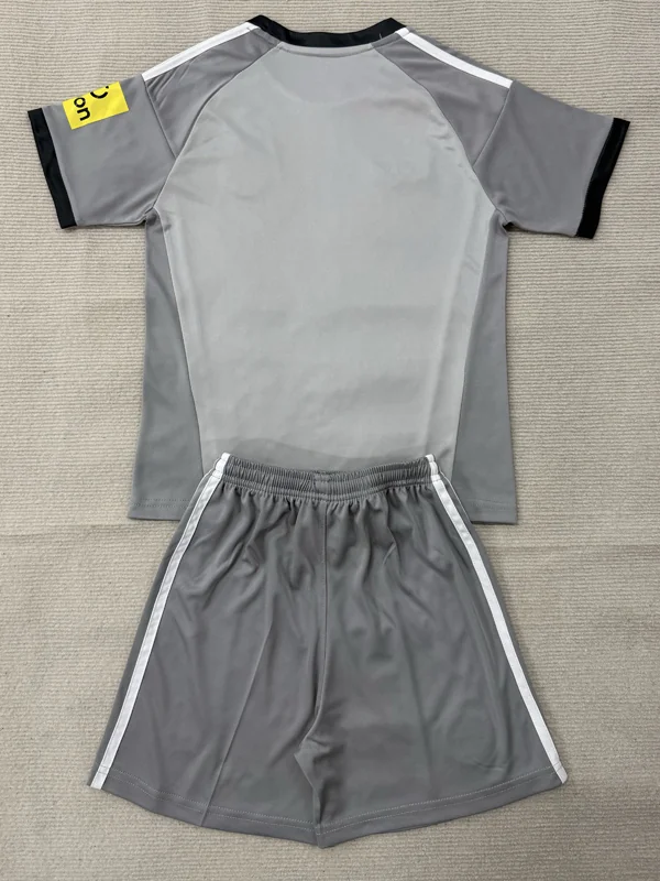 Newcastle United 2026/27 Goalkeeper Grey Kids Kit Fan Version - Back View | KFCOOL