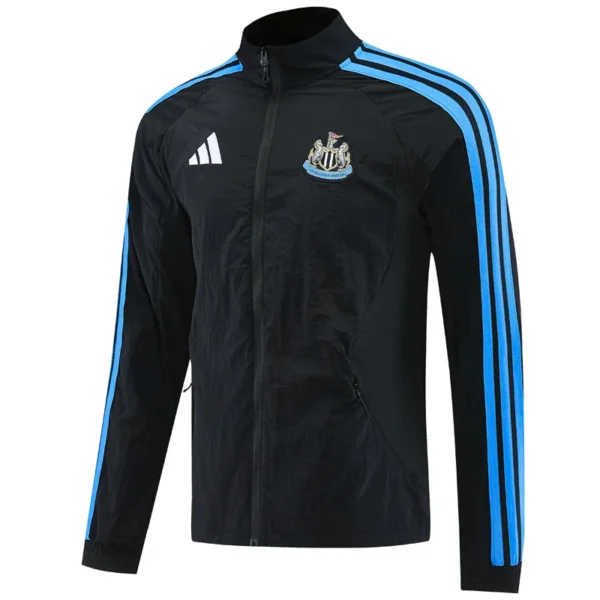 Newcastle United 2026/27 Black Windbreaker - Front View | KFCOOL