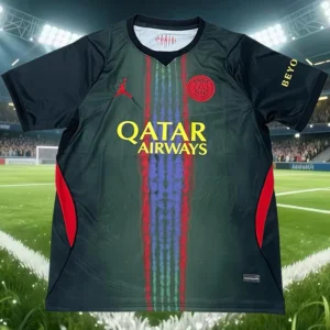 PSG 2026/27 Black Green Jersey Fan Version - Front View PSG 2026/27 Black Green Jersey Fan Version - Front View | KFCOOL