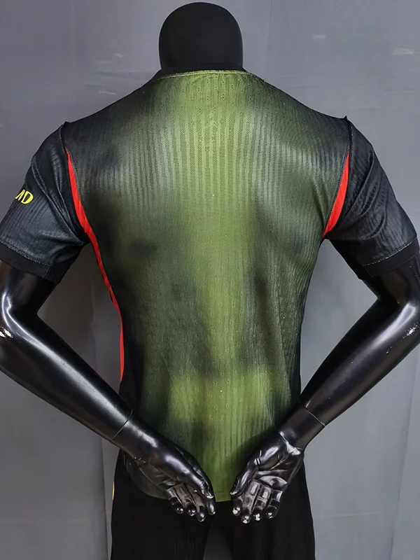 PSG 2026/27 Black Green Jersey Player Version - Back View | KFCOOL