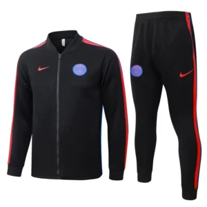 PSG 2026/27 Black Jacket Tracksuit - Front View PSG 2026/27 Black Jacket Tracksuit - Front View | KFCOOL