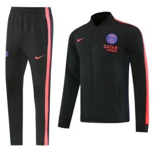 PSG 2026/27 Black Orange Jacket Tracksuit - Front View PSG 2026/27 Black Orange Jacket Tracksuit - Front View | KFCOOL