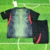 PSG 2026/27 Black Green Kids Kit Fan Version - Back View | KFCOOL