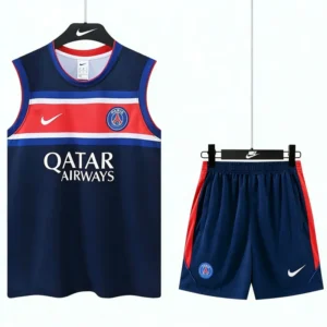 PSG 2026/27 Royal Blue Sleeveless Shorts - Front View PSG 2026/27 Royal Blue Sleeveless Shorts - Front View | KFCOOL