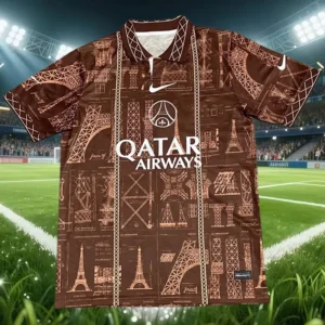 PSG 2026/27 Brown Red Special Edition Training Shirt Fan Version - Front View PSG 2026/27 Brown Red Special Edition Training Shirt Fan Version - Front View | KFCOOL