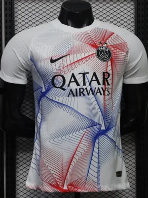 PSG 2026/27 White Blue Training Shirt Player Version - Front View PSG 2026/27 White Blue Training Shirt Player Version - Front View | KFCOOL