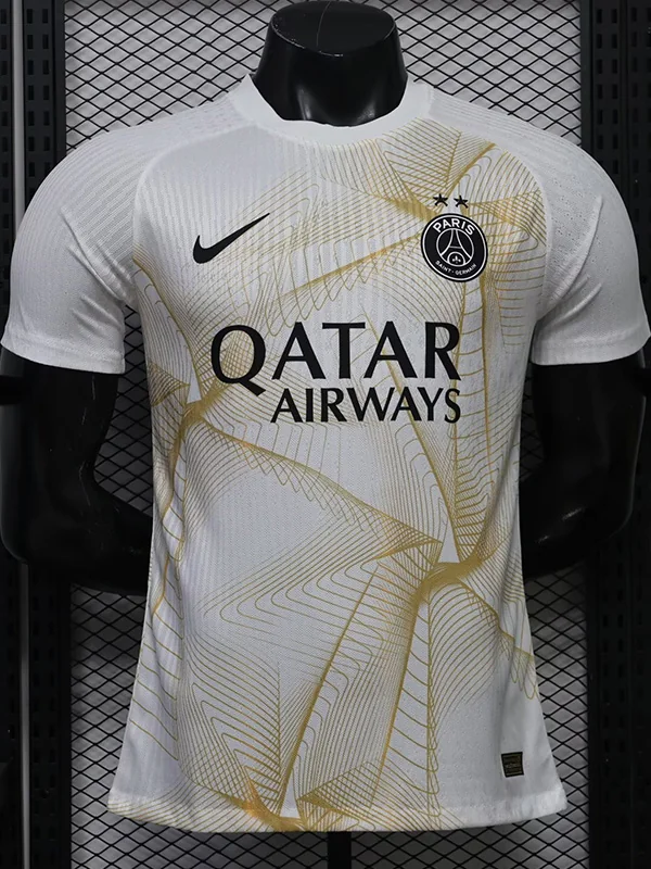 PSG 2026/27 White Gold Training Shirt Player Version - Front View PSG 2026/27 White Gold Training Shirt Player Version - Front View | KFCOOL