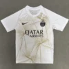 PSG 2026/27 White Gold Training Shirt - Front View | KFCOOL