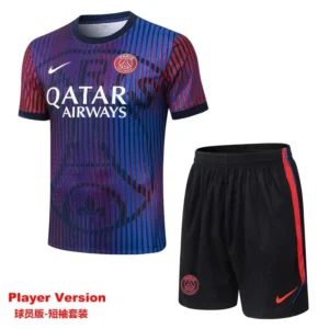 PSG 2026/27 Blue Red Training Short Suit Player Version - Front View PSG 2026/27 Blue Red Training Short Suit Player Version - Front View | KFCOOL